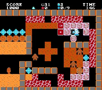 Crystal Mines (USA) (Unl) screen shot game playing